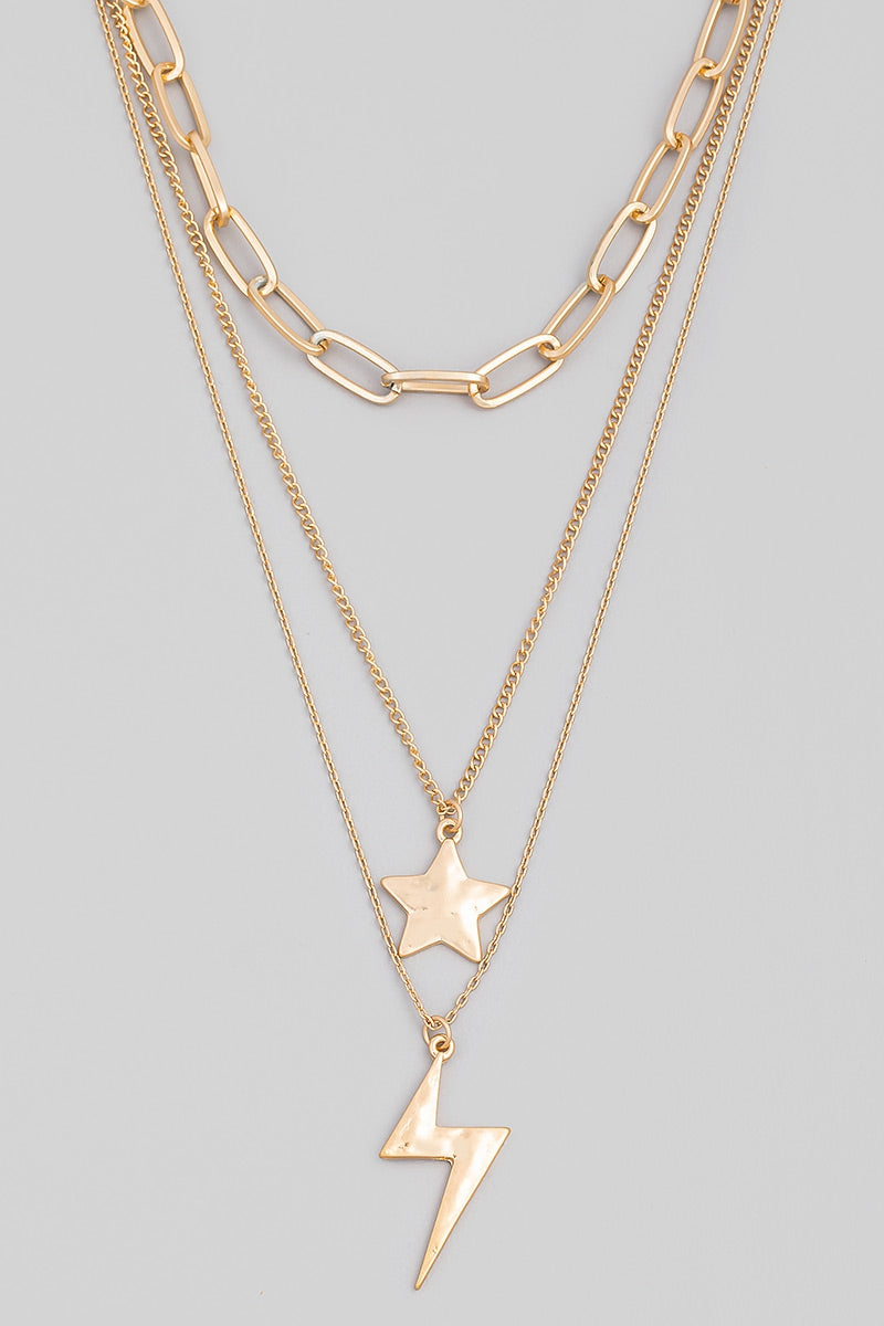 Out Of This World Star and Bolt Necklace