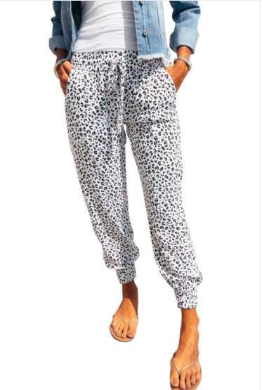 No Where To Run Leopard Joggers