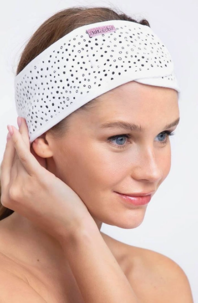 Micro Dot Microfiber Spa Headband