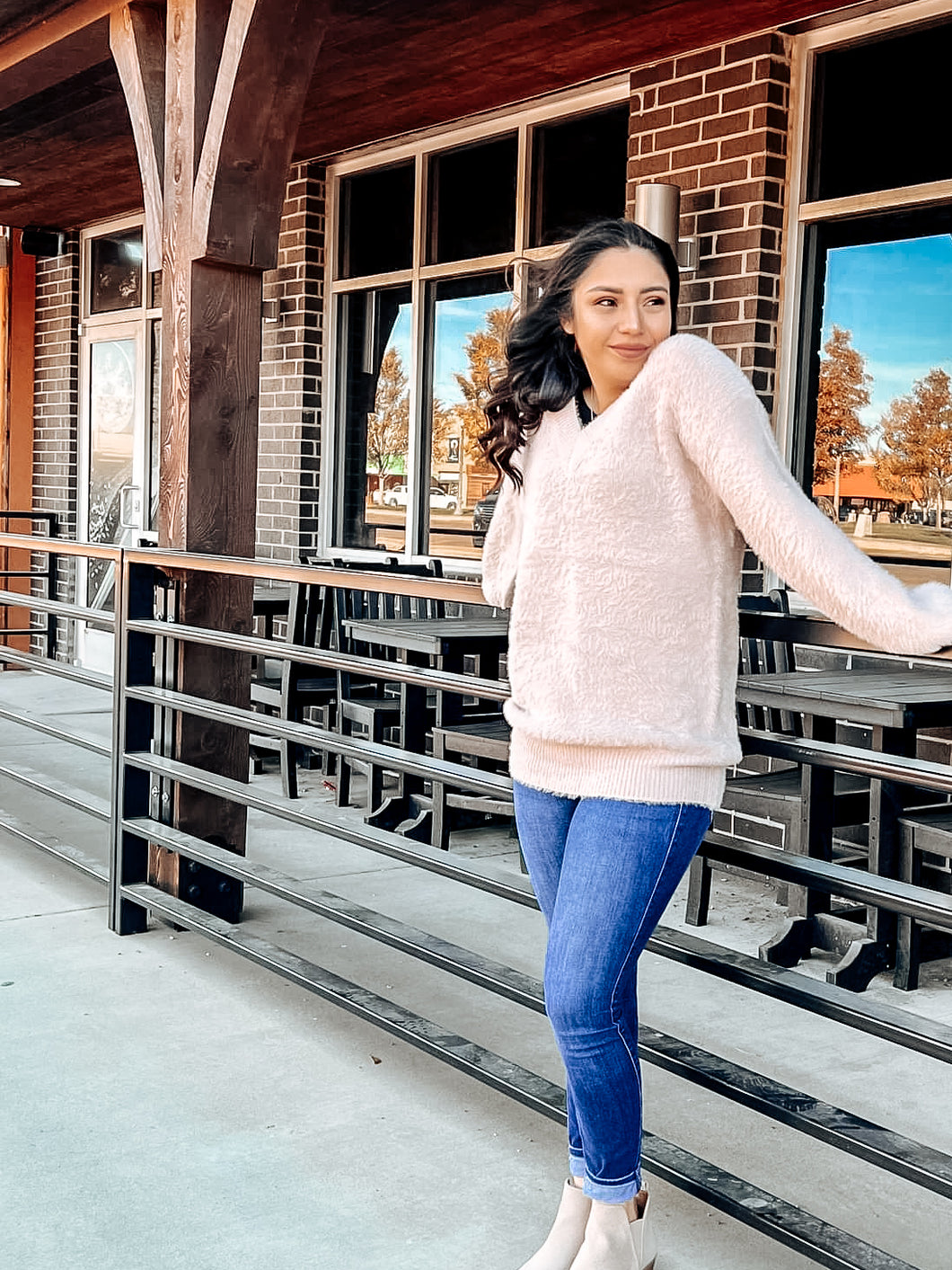 Mauve Fuzzy Sweater